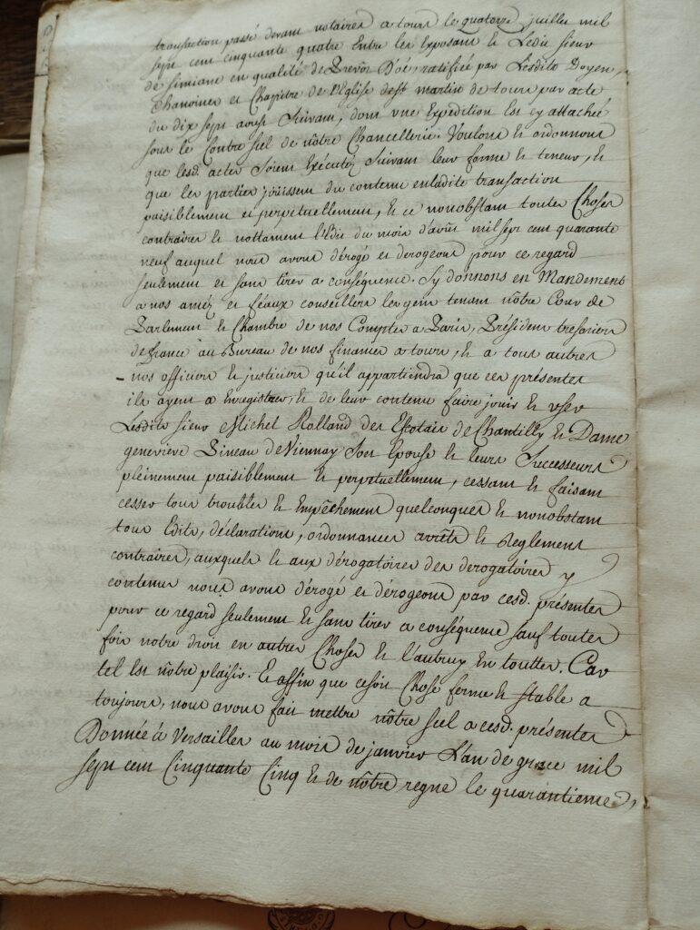 Lettres Patentes érection comté des Escotais
